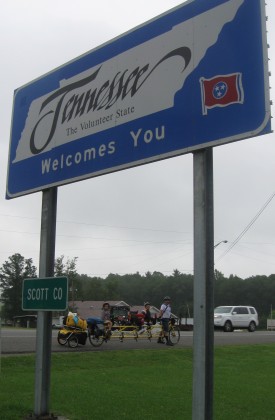 Crossing the line into Tennessee