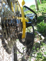 Warped derailleur bracket